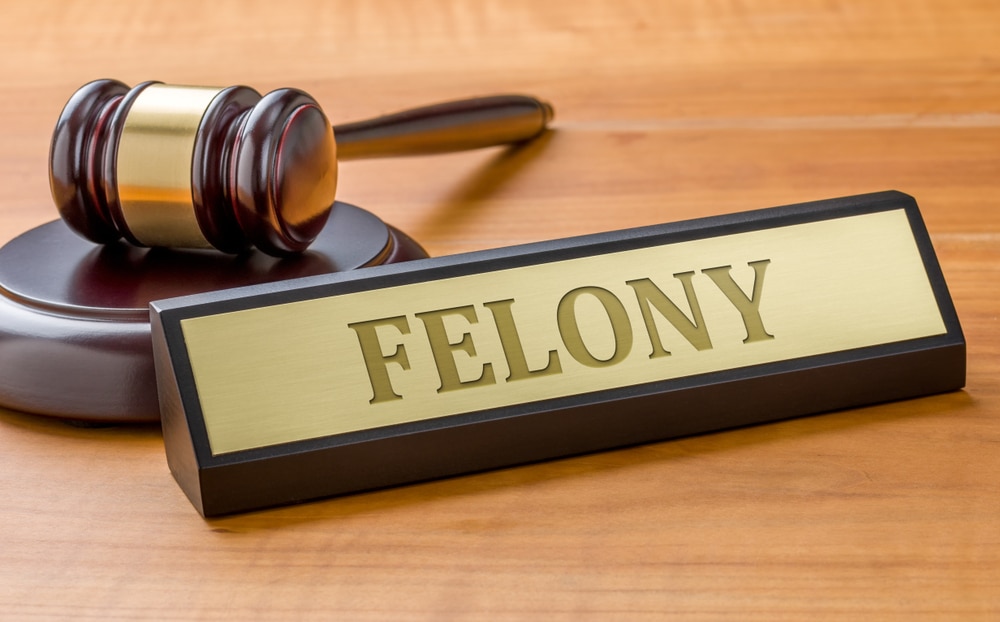 AGavelAndANamePlateWithTheEngravingFelony
