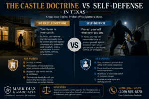 Castle Doctrine Vs Self-Defense in Texas