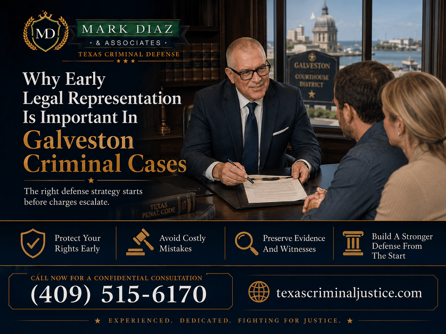 Why Early Legal Representation Is Important In Galveston Criminal Cases Why Early Legal Representation Is Important In Galveston Criminal Cases