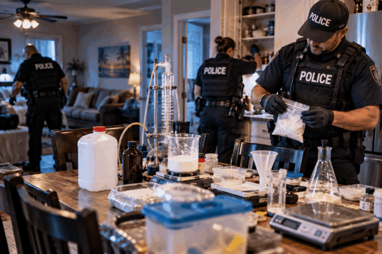 Drug Manufacturing Charges After Police Find A Lab In Your Home